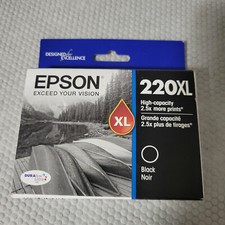 Genuine Epson 220XL High Capacity Black Ink Cartridge T220XL120 Expires 06/2024 picture