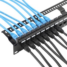 24/48 Port Cat6 Keystone Patch Panel 1U/2U 19