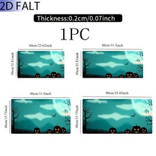 2D Flat, 1pc Extra Large, Anti-Slip, Desk Mat, Mouse Pad, Halloween Jack-O'-La picture