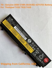 Genuine T410 T420 T430 W530 W510 W520 L410 T530 Battery For Thinkpad 0A36302 70+ picture