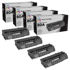 LD Products 4PK Replacement for HP 80A Toner Cartridge CF280A 80X CF280X SY picture