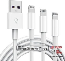 3 Pack Apple MFi Certified iPhone Charger Cable 10ft, Lightning to USB Cord, picture