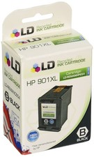 LD Replacement Replacement Ink Cartridges for HP CC654AN HP 901XL HY Black 3pk picture