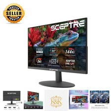 22-Inch FHD Gaming Monitor with 144Hz Refresh, Built-in Speakers, Machine Black picture