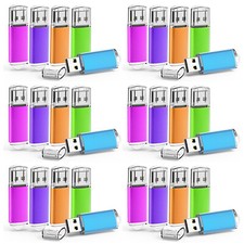 USB 2.0 5-50 Pack 16GB  Metal Rectangle Style USB Flash Drive Mixed Color Lot picture