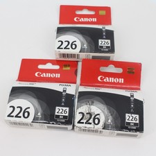 3 pack⭐ NEW Canon 226 Black Ink CLI-226BK ⭐ Genuine OEM NEW in the BOX picture