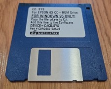 Epson 6X CD-ROM Drive 3.5 Inch Floppy Disk VTG Driver Gateway 2000 Windows 95 picture
