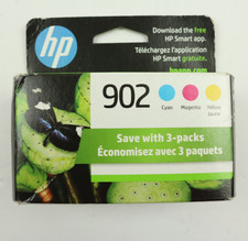 Genuine HP 902 Tri-Color 3-PACK Ink Cartridge Expired 01/2026 picture