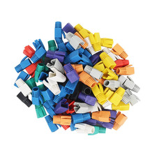 RJ-45 Strain Relief Boots RJ45 Boots Plastic Network Wire,100 PCS CAT6A, CAT7, C picture