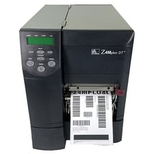 GOOD WORKING Zebra Z4M Plus DT Label Printer Peeler Rewinder USB Serial Parallel picture