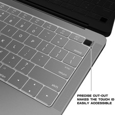 2pcs Clear Silicone Keyboard Cover for Model A1932 Macbook Air 13
