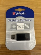 Verbatim PinStripe 16GB USB 2.0 Flash Drive (49063) NEW IN PACKAGE picture