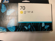 ONE GENUINE HP C9454A HP 70  Yellow Cartridge 130ML EOW: Dec 2021 picture