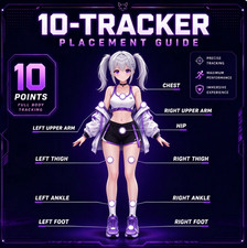 SlimeVR Compatible Full-Body Tracker 10-Pack VRChat SteamVR FBT LSM6DSV - US picture