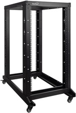 NavePoint 22U Professional 4-Post IT Open Frame Server Network Relay Rack 1000mm picture