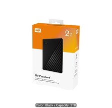 WD 2TB My Passport Portable External Hard Drive (Black) - WDBYVG0020BBK-WESN picture