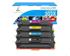 TRUE IMAGE Compatible Toner Cartridge Replacement for HP 202X CF500X CF500A 202A picture
