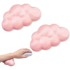 2Pcs Cloud Wrist Rest Cushion for Mouse Ergonomic PU Leather Mouse Wrist Support picture