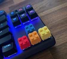 Custom Toy Brick 4 Piece Keycap Set – Fun & Colorful Mechanical Keyboard Upgrade picture