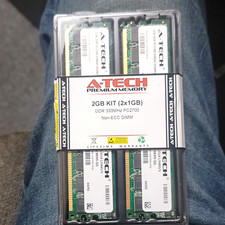 A-Tech Premium Memory 2GB Kit (2x1GB) DDR-333 PC2700 184-Pin DIMM Non-ECC picture