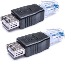 Ethernet to USB Adapter RJ45 2-Pack | Versatile LAN Converter for ADSL and Su picture