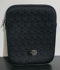 MICHAEL KORS Embossed Logo Black Ipad Tablet Sleeve Kindle Case Cover MK EUC picture