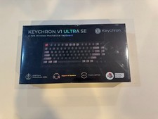 Keychron V1 Ultra SE Wireless Mechanical Keyboard RGB Backlit Black Red Linear picture