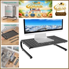 Monitor Stand Riser 14.5 x 9 Inch Metal 44 lb Capacity Ventilated Ergonomic picture