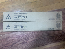 Ricoh 842119 MP C305H Black Toner Cartridge Genuine Lot of 2 picture