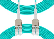 Uniboot OM4 Duplex LC to LC Multimode Fiber Patch Cable 2M 7FT LSZH picture