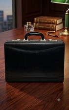 Tayib Genuine Leather Briefcase Laptop Compartment Expandable Features... picture