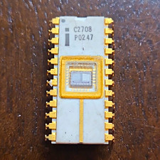 Intel C2708 White ceramic vintage collectable chip  ALL LEGS INTACT (BO) picture