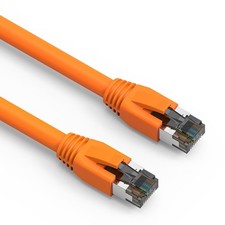 20 Pack of 10Ft CAT8 S/FTP Ethernet Network Cable Orange 24AWG picture