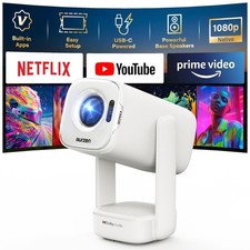 Aurzen D1 air Smart Portable Projector with WiFi and Bluetooth, USB-C White picture