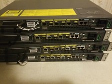 Lot of 4 Cisco 7301 Router DC Power /w SA-Vam2+ Encryption Modules 512mb Ram  picture