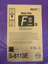 Riso S-8113-E Type 2 Black Ink Tubes New In Box picture