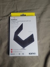 KANEX Multisync Foldable Travel Keyboard w Full Number Pad-Rechargeable, Bluetoo picture
