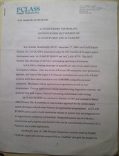 [Artificial Intelligence] 1989 1st-CLASS FUSION OS/2 announcement Press Release picture