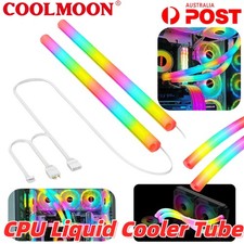 COOLMOON 2PCS CPU Liquid Cooler Tube ARGB Sync Silicone Water Cooling Hose Pipe picture