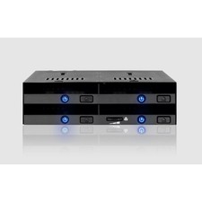 Icy Dock MB014SP-B R1 FLEXIDOCK 4 X 2.5IN SATA/SAS DOCKING ENCLOSURE FOR 5.25 BA picture