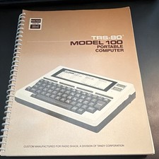 OEM Radio Shack TRS-80 Model 100 Portable Computer User Manual Vintage, perfect picture