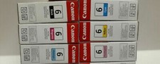 Set 6 Genuine Sealed Sleeve Canon 6 Inkjet Cartridges Blk Cyn Mag Yel BCI-6 picture