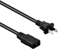 8Ft 2-Prong Square AC Power Cord Cable Lead for Korg Concert C-3500 3500 Concert picture