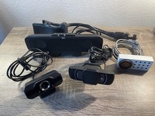 Lot of 3 Webcams (Logitech, Opal, Unbranded) and Cyber Acoustics Speaker/Mic picture