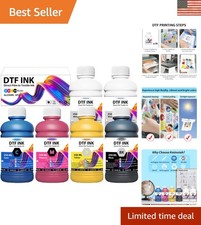 Vibrant 1500ML DTF Ink - 6 Bottle Fade-Resistant Set for Professional Printing picture