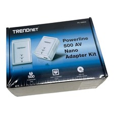 New TRENDnet TPL-406E2K Powerline 500 AV Nano Adapter Kit 🔥Fast Shipping🔥 picture
