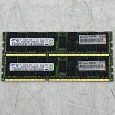 LOT OF 2 M393B2G70BH0 SAMSUNG 16GB 2RX4 PC3-12800R MEMORY MODULE picture
