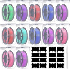 12 Pcs Large Filament Storage Box W/ Lids 3D Printer Dryer Clear Box Portable picture