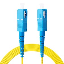 OS2 SC to SC Fiber Patch Cable 1m/3ft 5-Pack10GB SMF 9/125μm 2.0mm Single Mod... picture