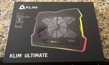 KLIM Ultimate RGB Laptop Cooling Pad with LED Rim - NEW - Gaming Laptop 17in picture